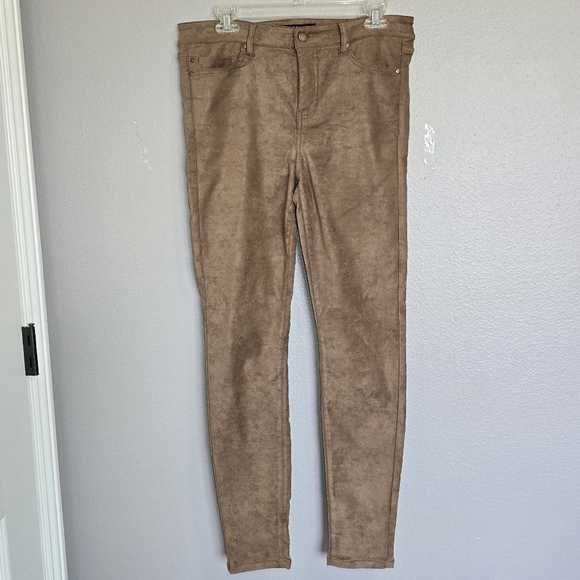 LIVERPOOL Brown Suede Skinny  Pants/ 10/3O - Picture 1 of 14